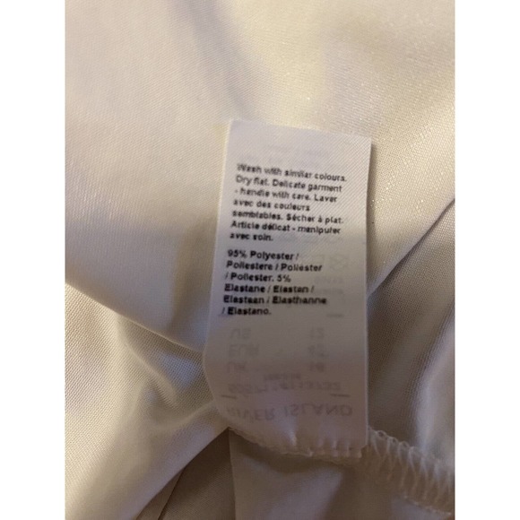 NWT River Island Womens Gold‎ Slip Maxi Dress Sz US 12 Slit Detail Gold Hardware - Picture 13 of 14